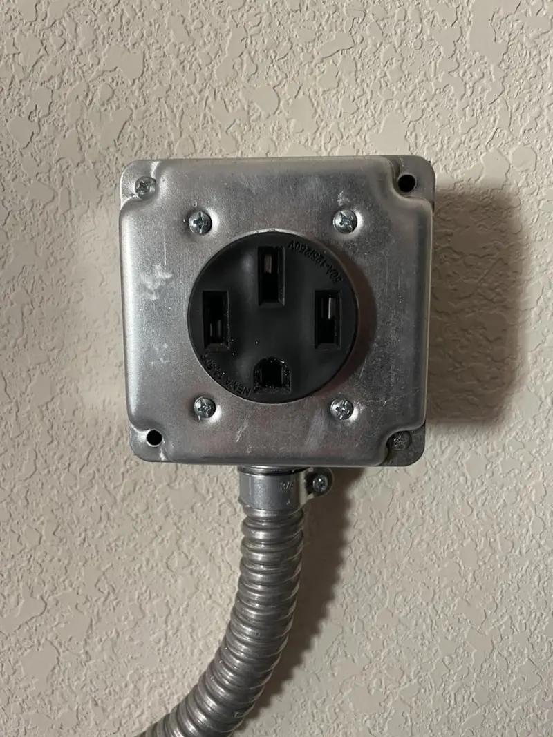 NEMA 14-50 outlet installed for Electrical Panel Upgrade in Stanwood